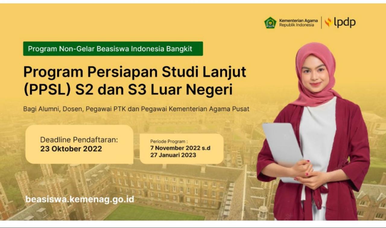 Program Persiapan Studi Lanjut S2 & S3 Luar Negeri