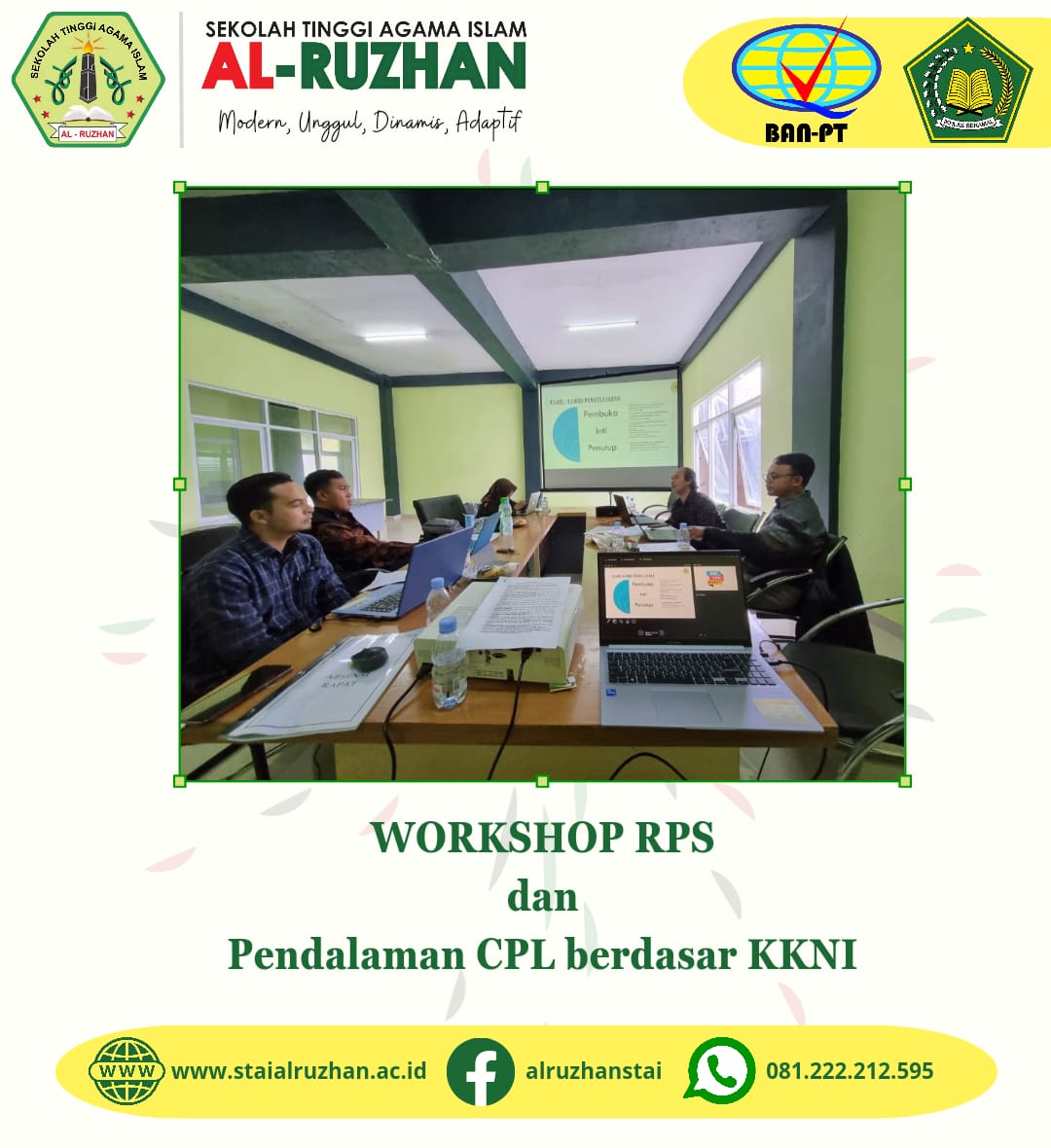Pentingnya Penyusunan RPS dan Pendalaman CPL Melalui KKNI Level 6 Dibahas Bersama di STAI Alruzhan