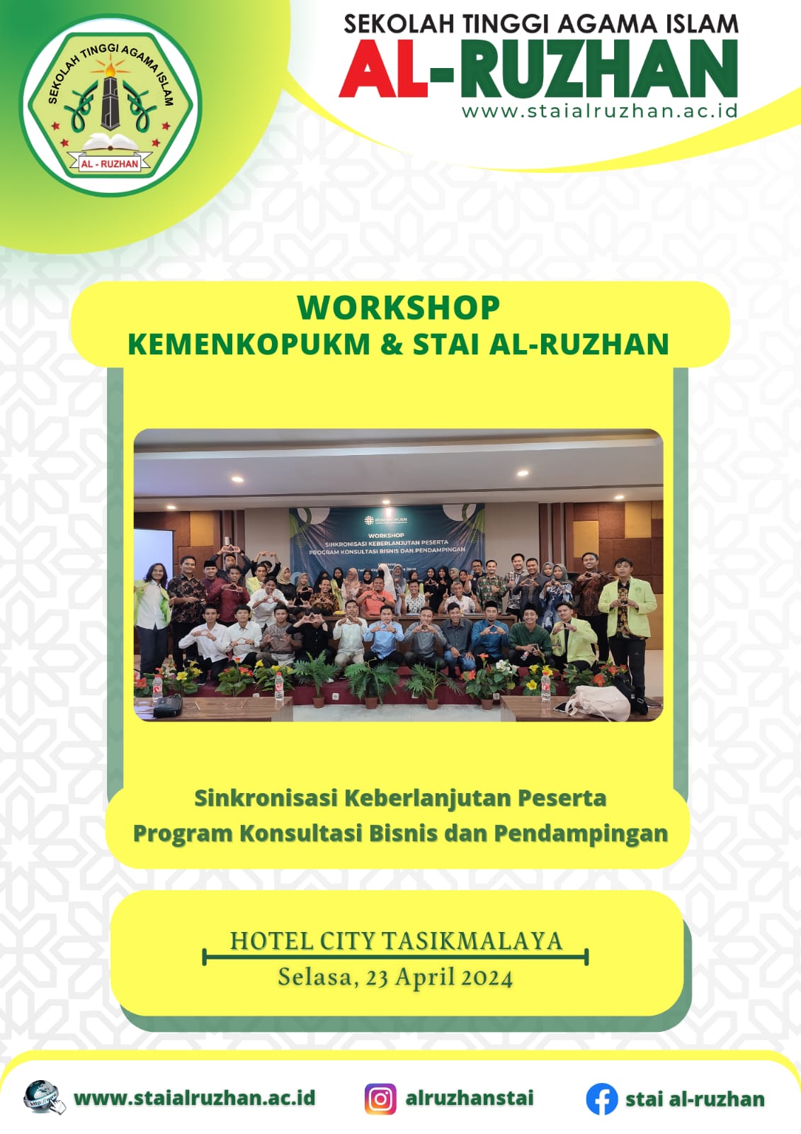 Workshop KemenkopUKM & STAI Al-Ruzhan: Peserta Bersinergi dalam Program Konsultasi Bisnis